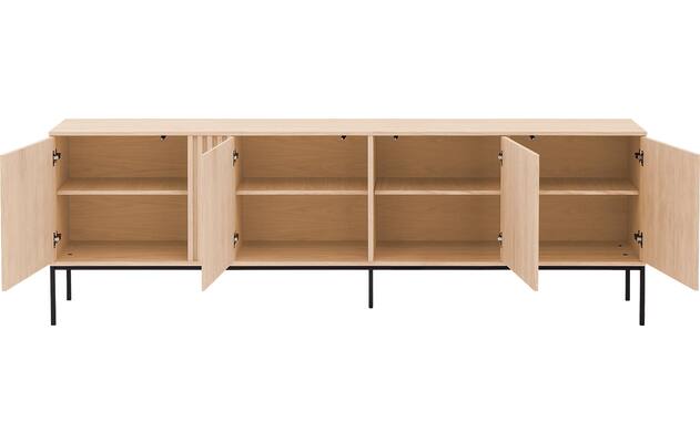 Goossens dressoir viola wit eiken - 8244492-goossens-viola-dressoir-eiken-02