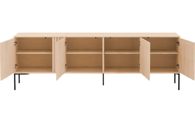 Goossens dressoir viola wit eiken - 8244492-goossens-viola-dressoir-eiken-02