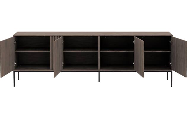 Goossens dressoir viola donker bruin eiken - 8244493-goossens-viola-dressoir-eiken-02