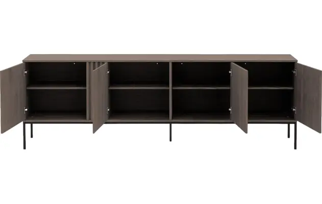 Goossens dressoir viola donker bruin eiken - 8244493-goossens-viola-dressoir-eiken-02