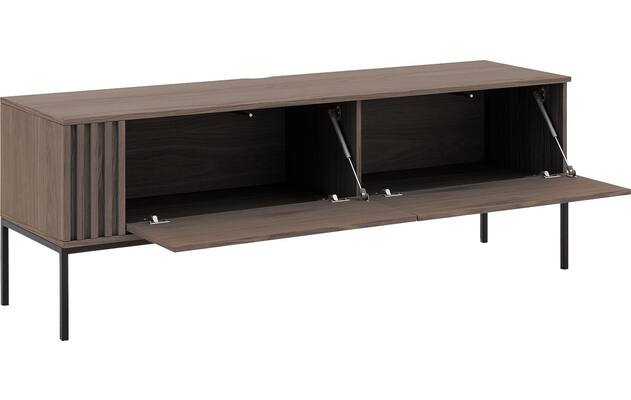 Goossens tv meubel viola donker bruin eiken - 8244509-goossens-viola-tv-meubel-eiken-donker-bruin-06