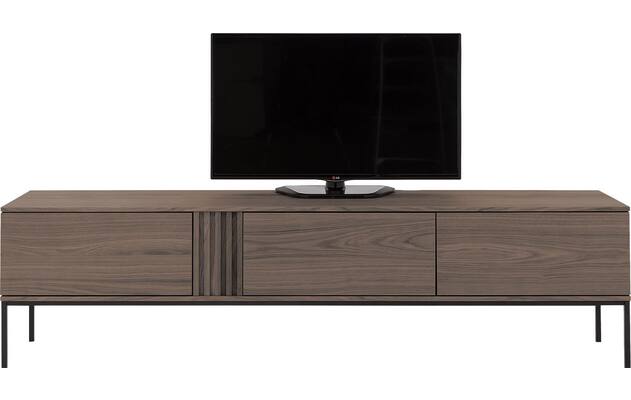 Goossens tv meubel viola donker bruin eiken - 8244513-goossens-viola-tv-meubel-eiken-donker-bruin-02