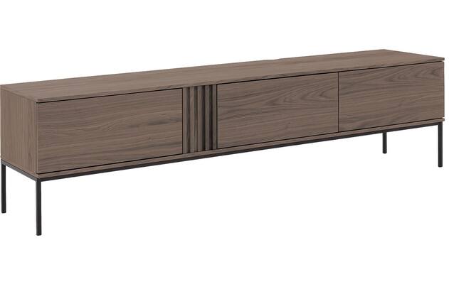 Goossens tv meubel viola donker bruin eiken - 8244513-goossens-viola-tv-meubel-eiken-donker-bruin-04