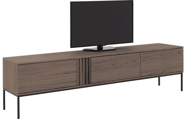 Goossens tv meubel viola donker bruin eiken - 8244513-goossens-viola-tv-meubel-eiken-donker-bruin-05