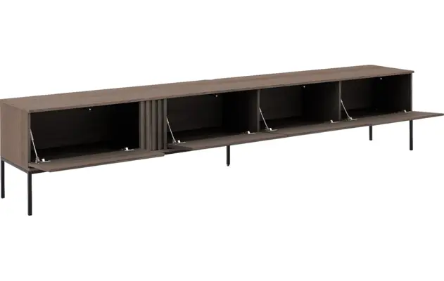 Goossens tv meubel viola donker bruin eiken - 8244513-goossens-viola-tv-meubel-eiken-donker-bruin-06