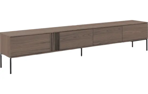 Goossens tv meubel viola donker bruin eiken - 8244517-goossens-viola-tv-meubel-eiken-donker-bruin-04