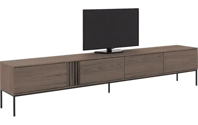Goossens tv meubel viola donker bruin eiken - 8244517-goossens-viola-tv-meubel-eiken-donker-bruin-05