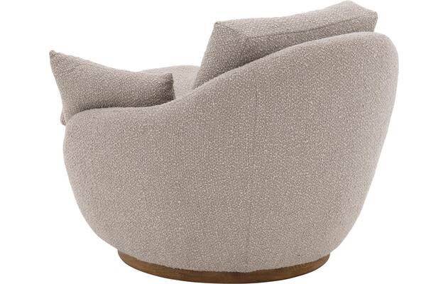 Goossens draaifauteuil lazy bruin stof - 8244531-goossens-lazy-fauteuil-stof-02