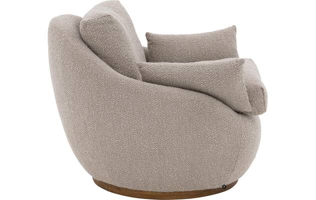 Goossens draaifauteuil lazy bruin stof - 8244531-goossens-lazy-fauteuil-stof-04