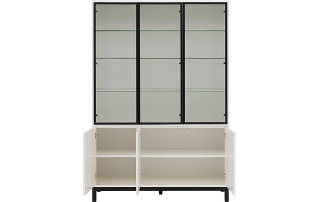 Goossens vitrinekast valencia wit melamine - 8244533-goossens-valencia-vitrinekast-melamine-02
