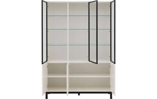 Goossens vitrinekast valencia wit melamine - 8244533-goossens-valencia-vitrinekast-melamine-03