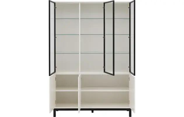 Goossens vitrinekast valencia wit melamine - 8244533-goossens-valencia-vitrinekast-melamine-03