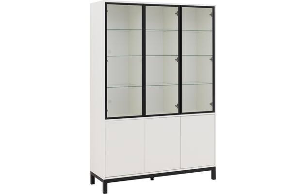 Goossens vitrinekast valencia wit melamine - 8244533-goossens-valencia-vitrinekast-melamine-04