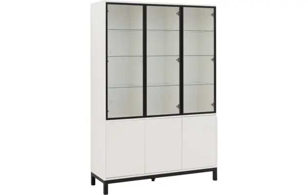 Goossens vitrinekast valencia wit melamine - 8244533-goossens-valencia-vitrinekast-melamine-04
