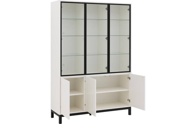 Goossens vitrinekast valencia wit melamine - 8244533-goossens-valencia-vitrinekast-melamine-05