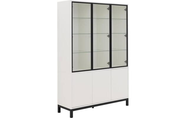 Goossens vitrinekast valencia wit melamine - 8244533-goossens-valencia-vitrinekast-melamine-07