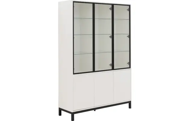 Goossens vitrinekast valencia wit melamine - 8244533-goossens-valencia-vitrinekast-melamine-07