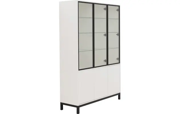 Goossens vitrinekast valencia wit melamine - 8244533-goossens-valencia-vitrinekast-melamine-08