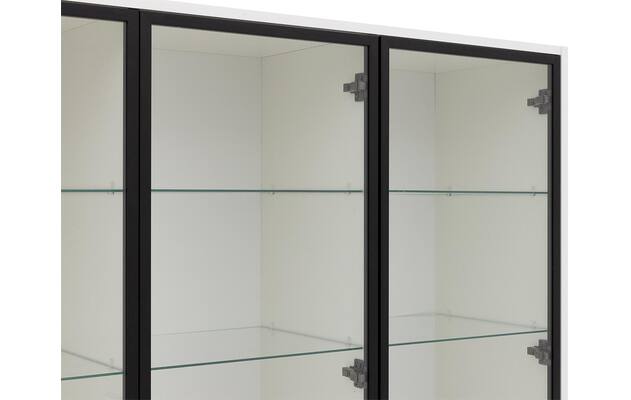 Goossens vitrinekast valencia wit melamine - 8244533-goossens-valencia-vitrinekast-melamine-12
