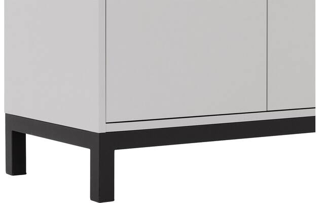 Goossens vitrinekast valencia grijs melamine - 8244534-goossens-valencia-vitrinekast-melamine-11