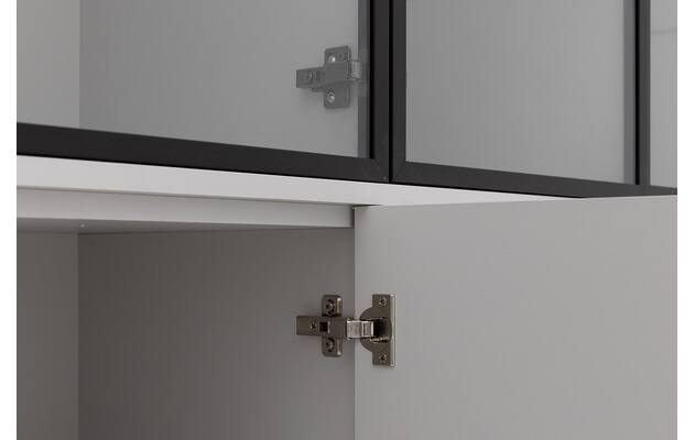 Goossens vitrinekast valencia grijs melamine - 8244534-goossens-valencia-vitrinekast-melamine-13