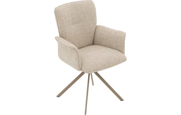 Goossens eetkamerstoel hermes beige stof - 8244605-goossens-hermes-stoel-onderdelen-stof-05