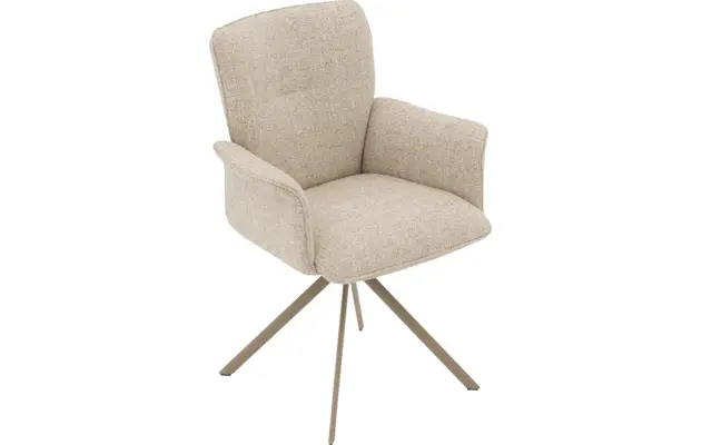 Goossens eetkamerstoel hermes beige stof - 8244605-goossens-hermes-stoel-onderdelen-stof-05