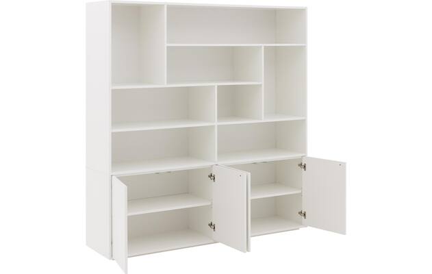Goossens basic buffetkast madrid wit melamine - 8244627-goossens-basic-madrid-buffetkast-melamine-04