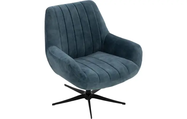 Goossens draaifauteuil kamille blauw stof - 8244657-goossens-kamille-fauteuil-stof-05