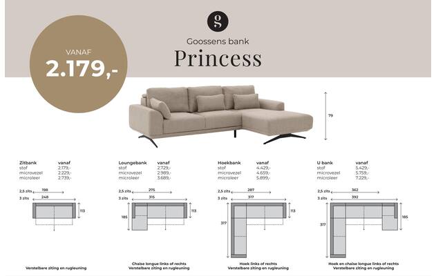 Goossens excellent loungebank princess wit stof - 8250012-goossens-excellent-princess-bank-stof-wit-01
