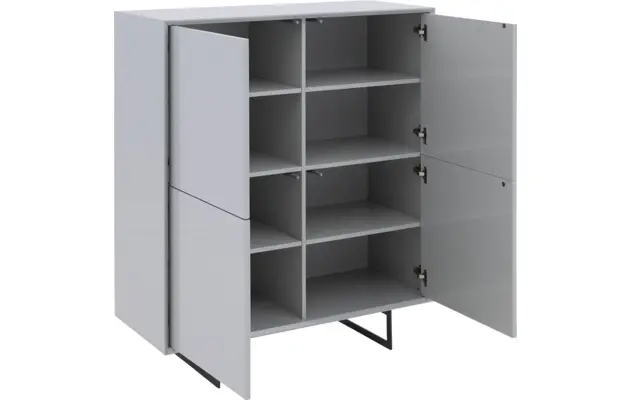 Goossens basic opbergkast vienna grijs mdf - 8250132-goossens-basic-vienna-opbergkast-04