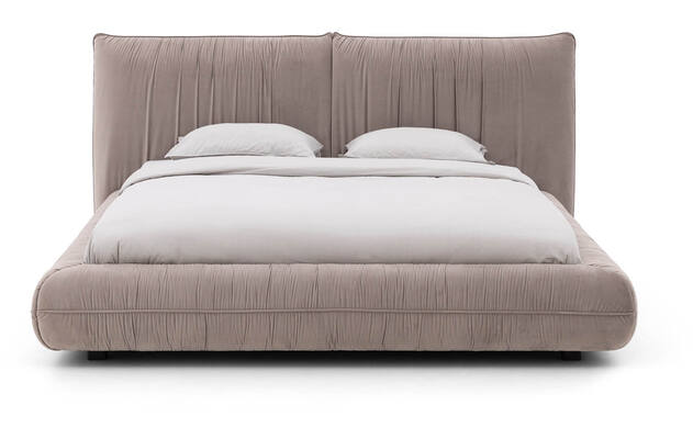 Goossens gestoffeerd bedframe milano bruin stof - 8250165-goossens-milano-bedframe-stof-02