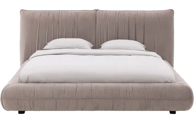 Goossens gestoffeerd bedframe milano bruin stof - 8250165-goossens-milano-bedframe-stof-02