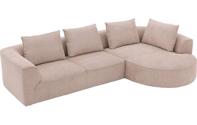 Goossens loungebank jada beige stof - 8250172-gespiegeld-16