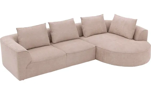 Goossens loungebank jada beige stof - 8250172-gespiegeld-16