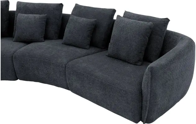 Goossens loungebank fay zwart stof - 8251130-goossens-fay-usc-bank-stof-zwart-05