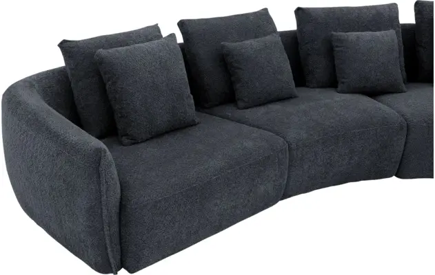 Goossens loungebank fay zwart stof - 8251167-goossens-fay-usc-bank-stof-zwart-07