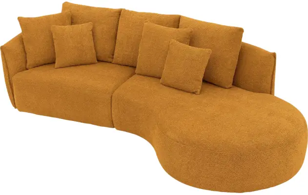 Goossens loungebank fay goud stof - 8251233-goossens-fay-usc-bank-stof-goud-05