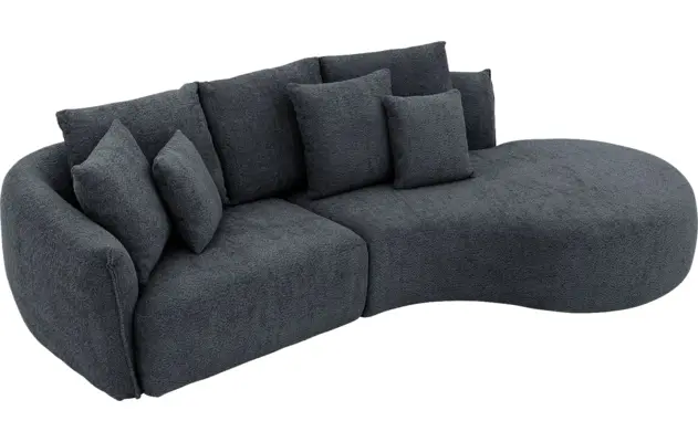 Goossens loungebank fay zwart stof - 8251241-goossens-fay-usc-bank-stof-zwart-03