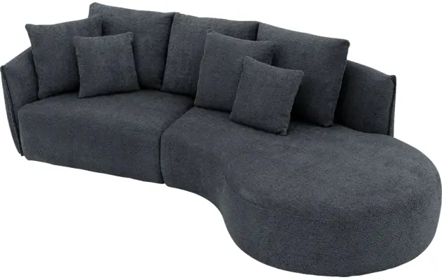 Goossens loungebank fay zwart stof - 8251241-goossens-fay-usc-bank-stof-zwart-08