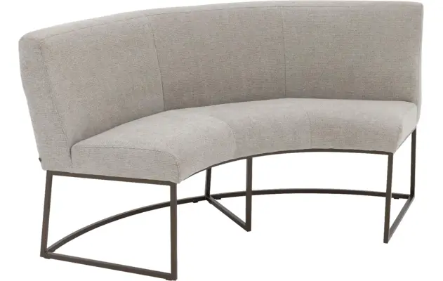 Goossens excellent eetkamerbank tommie beige stof - 8251328-goossens-excellent-tommie-eetkamerstoel-stof-bruin-02
