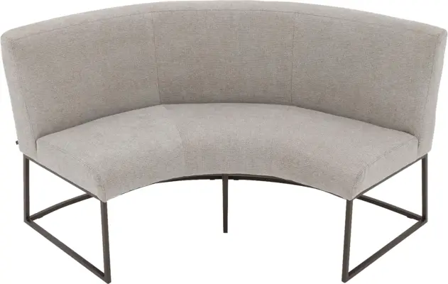Goossens excellent eetkamerbank tommie beige stof - 8251328-goossens-excellent-tommie-eetkamerstoel-stof-bruin-04