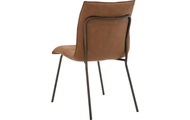 Goossens eetkamerstoel milan bruin micro leer - 8251333-goossens-milan-eetkamerstoel-micro-leer-bruin-02