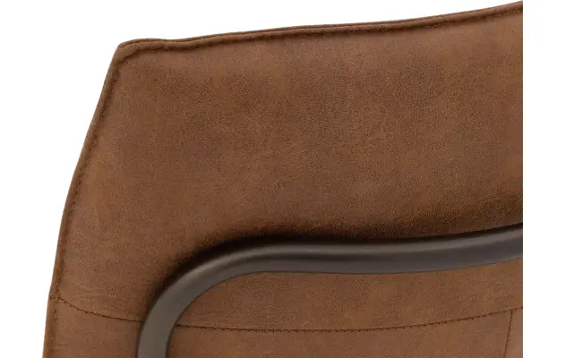 Goossens eetkamerstoel milan bruin micro leer - 8251333-goossens-milan-eetkamerstoel-micro-leer-bruin-09