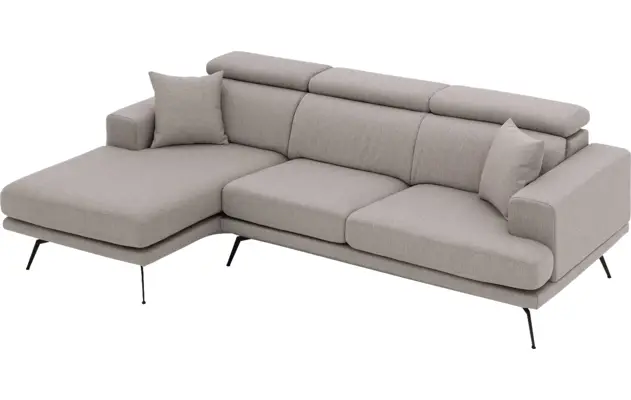 Goossens loungebank viggo grijs stof - 8251360-gespiegeld-10