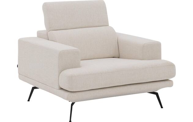 Goossens fauteuil viggo wit stof - 8251363-goossens-viggo-bank-stof-wit-02