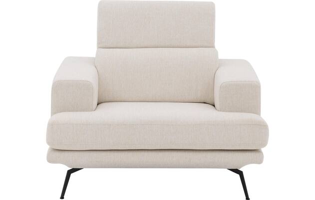 Goossens fauteuil viggo wit stof - 8251363-goossens-viggo-bank-stof-wit-04