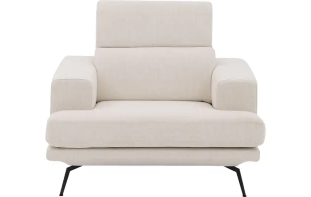 Goossens fauteuil viggo wit stof - 8251363-goossens-viggo-bank-stof-wit-04