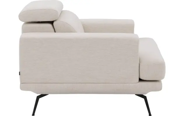 Goossens fauteuil viggo wit stof - 8251363-goossens-viggo-bank-stof-wit-05