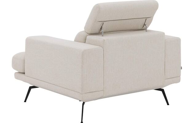Goossens fauteuil viggo wit stof - 8251363-goossens-viggo-bank-stof-wit-07